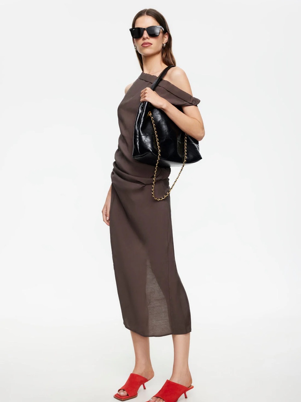 Lioness  Sweetheart Maxi Dress | Cocoa D001